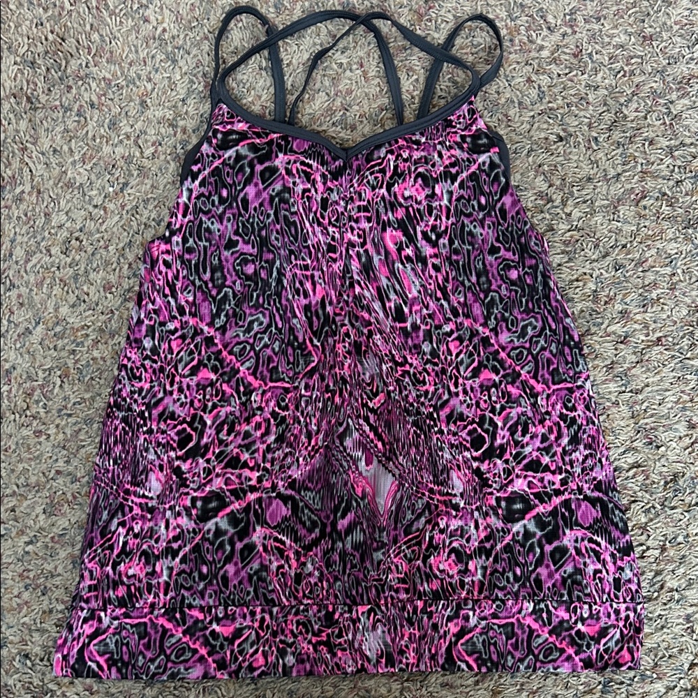 Energy Zone Pink and Black Tank Top